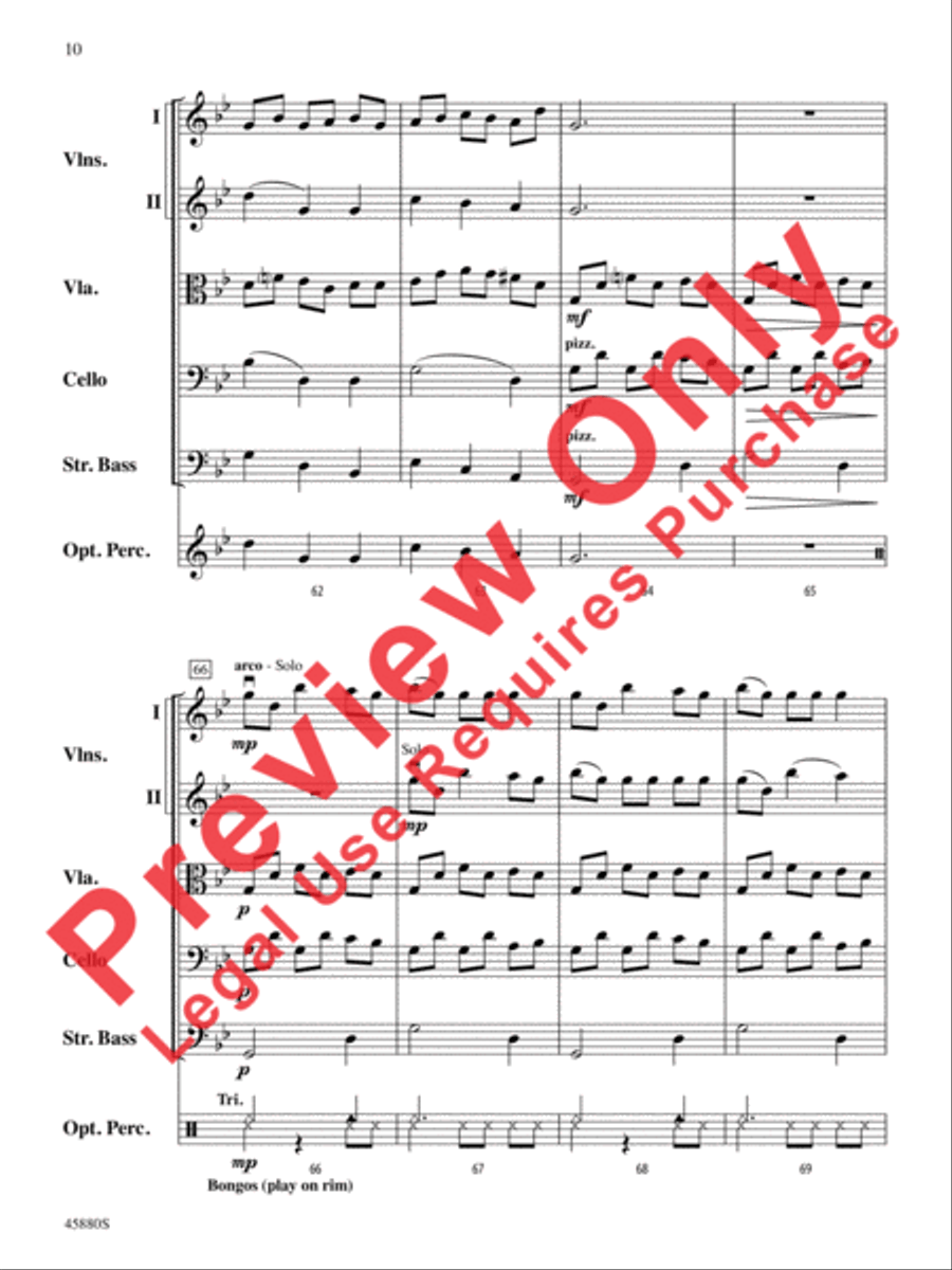 My Candles String Orchestra scores gallery preview page 10