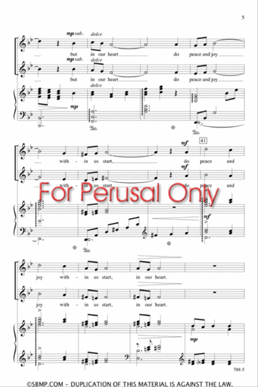 Unending Flame - SA Octavo SA scores gallery preview page 5