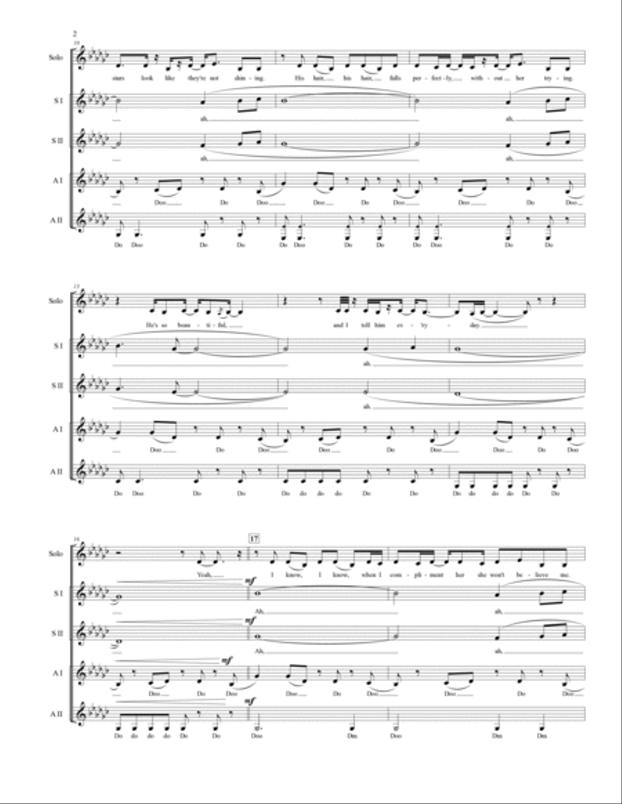 Just The Way You Are SSA scores gallery preview page 3