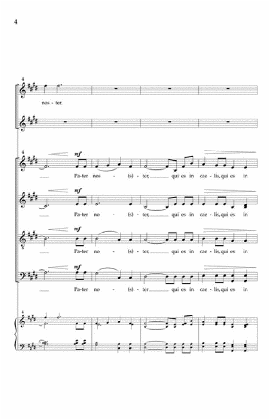 Pater Noster SSAATTBB scores gallery preview page 4