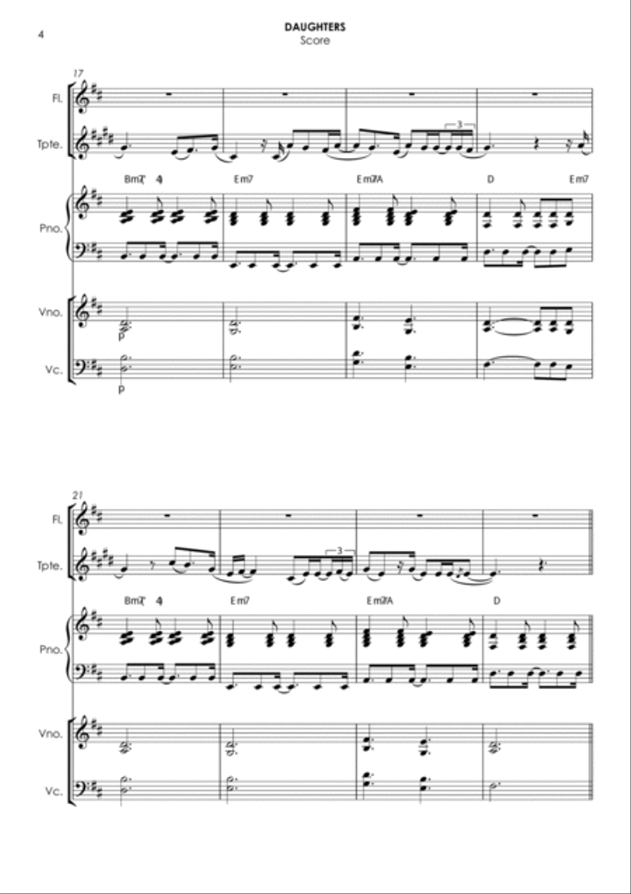 Daughters Small Ensemble scores gallery preview page 4