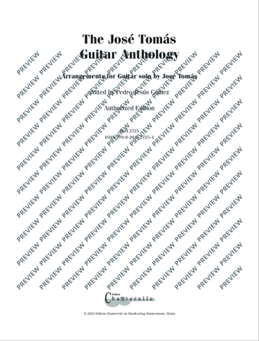 The José Tomás Guitar Anthology Guitar scores gallery preview page 2