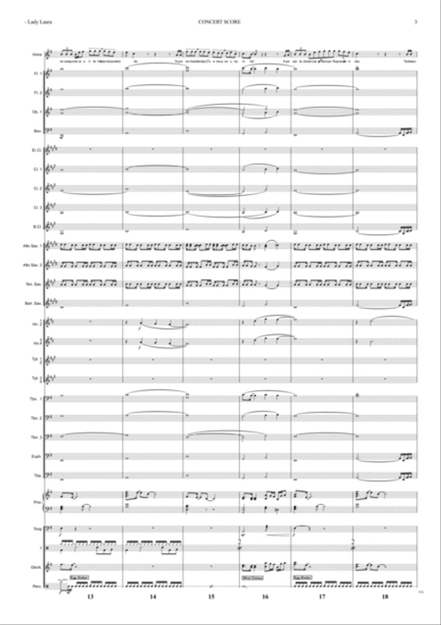 Lady Laura Lady Laura Concert Band scores gallery preview page 3