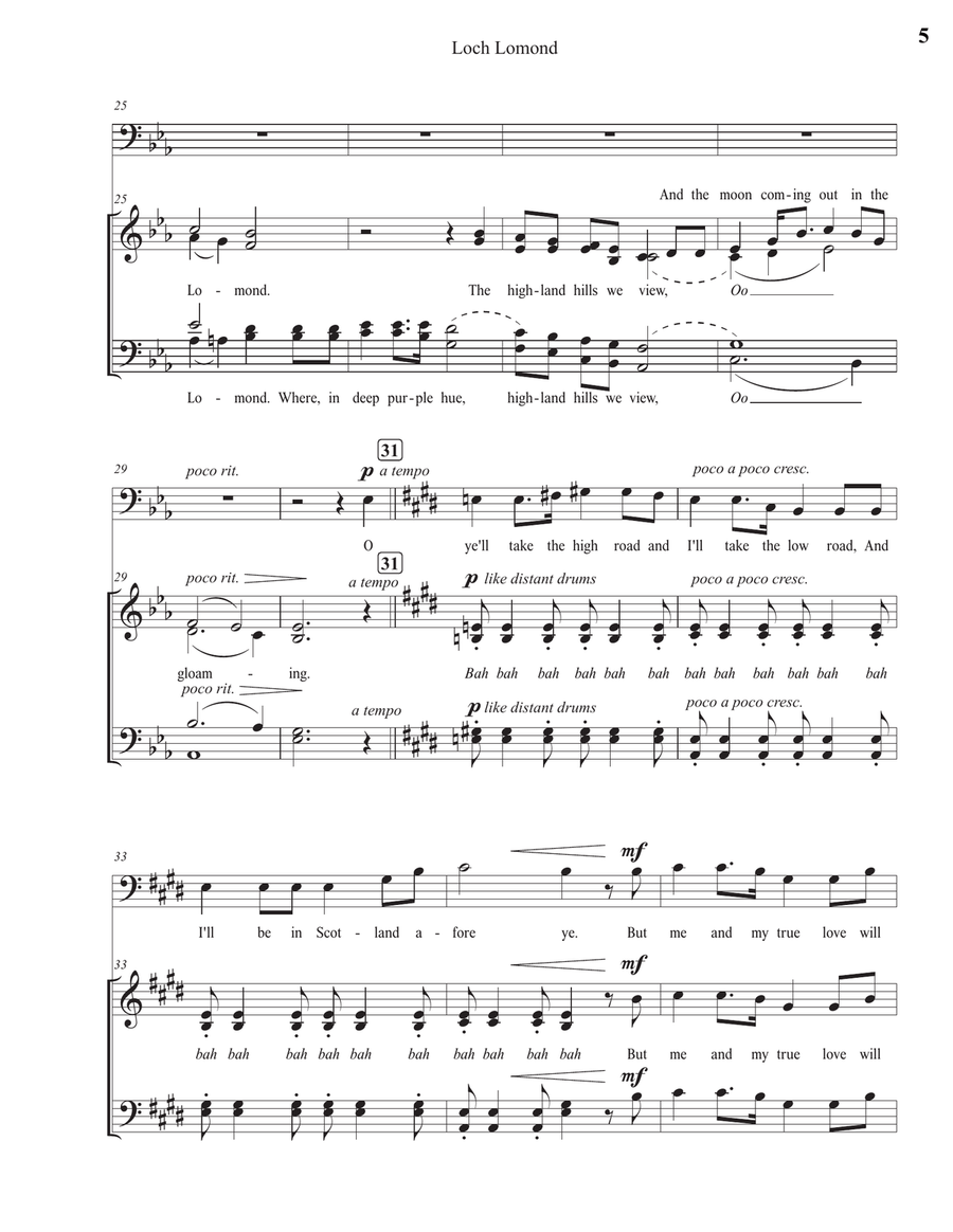 Loch Lomond 4-Part scores gallery preview page 5