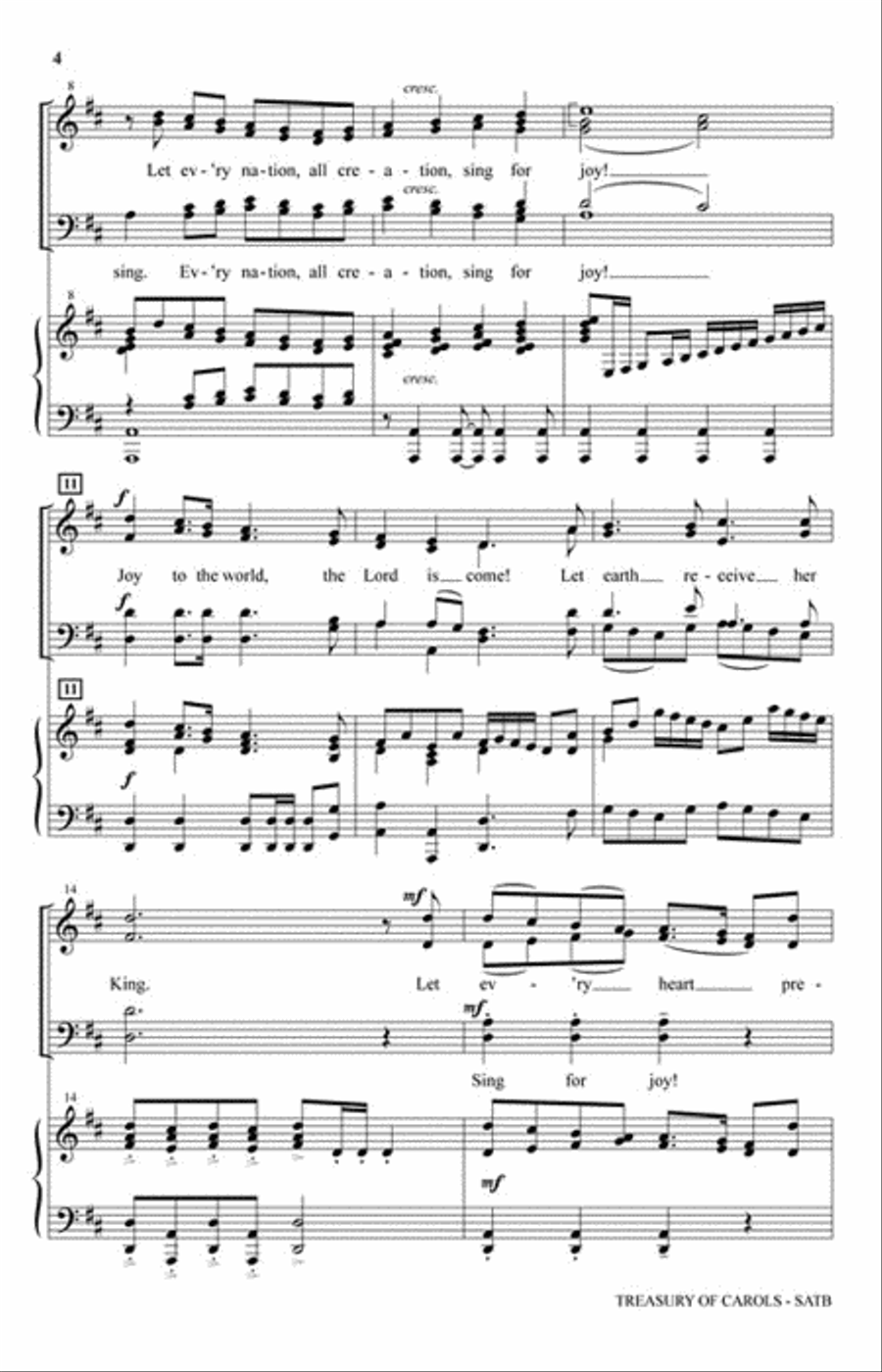 Treasury of Carols Choir scores gallery preview page 5