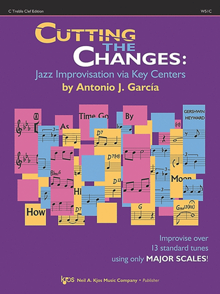 Book cover for Cutting The Changes: Jazz Improvisation Via Key Centers - C Treble Clef Edition