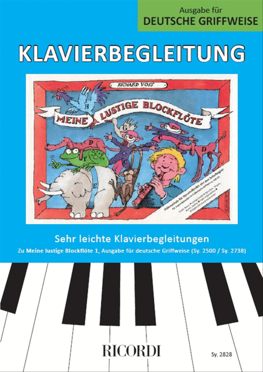Meine lustige Blockflöte Band 1 (deutsche Griffw.) Piano Accompaniment scores gallery preview page 1