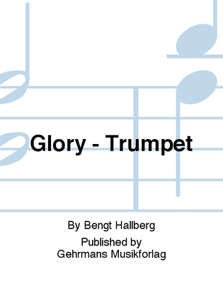 Book cover for Glory - Trumpet