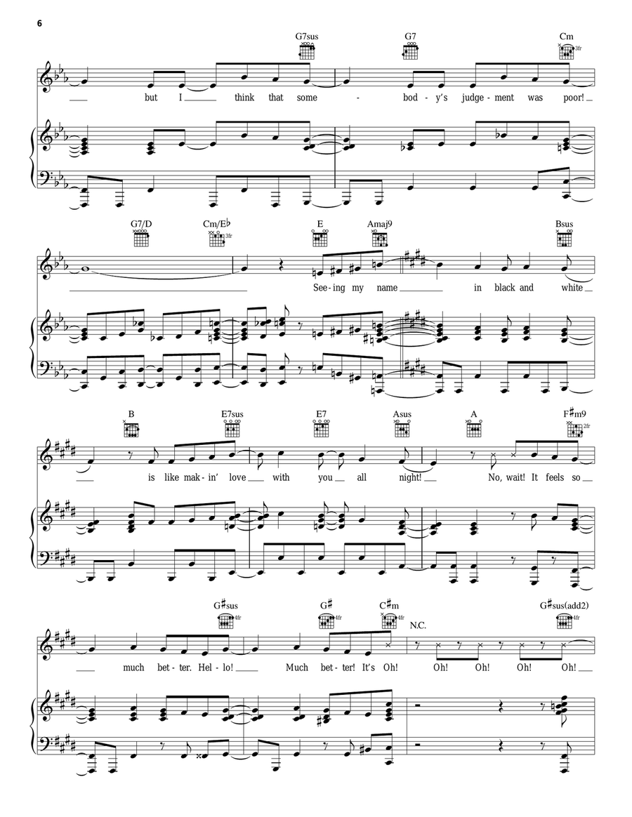 So Much Better Piano, Vocal, Guitar scores gallery preview page 6