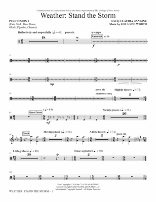 Weather: Stand The Storm (Rhythm Ensemble) - Percussion 1