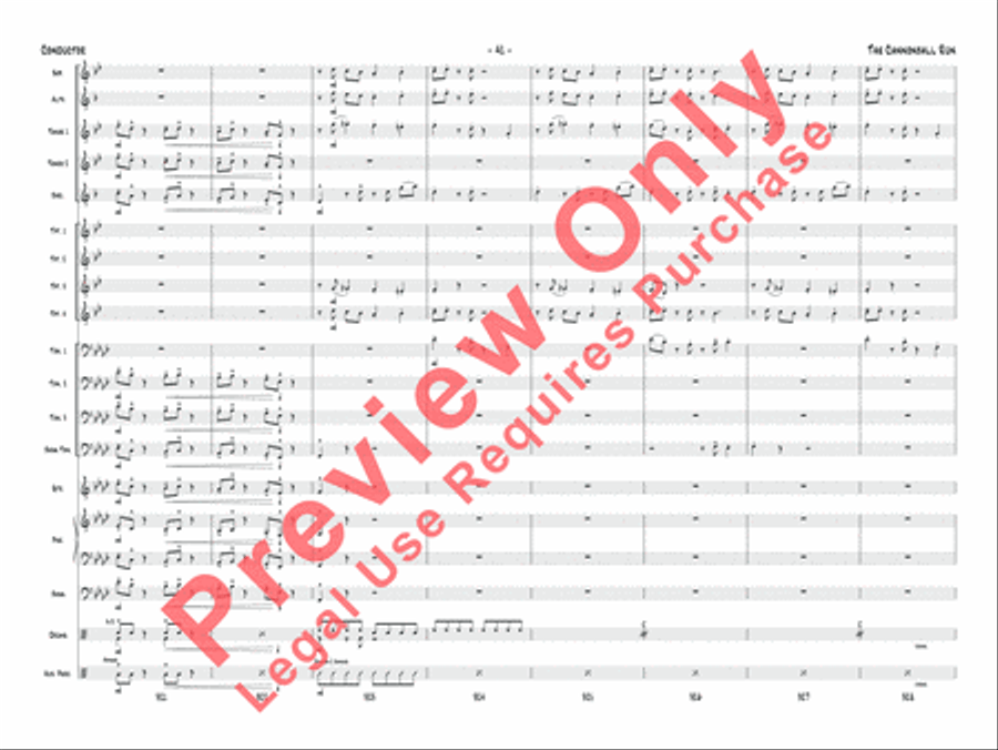 The Cannonball Run Jazz Ensemble scores gallery preview page 42