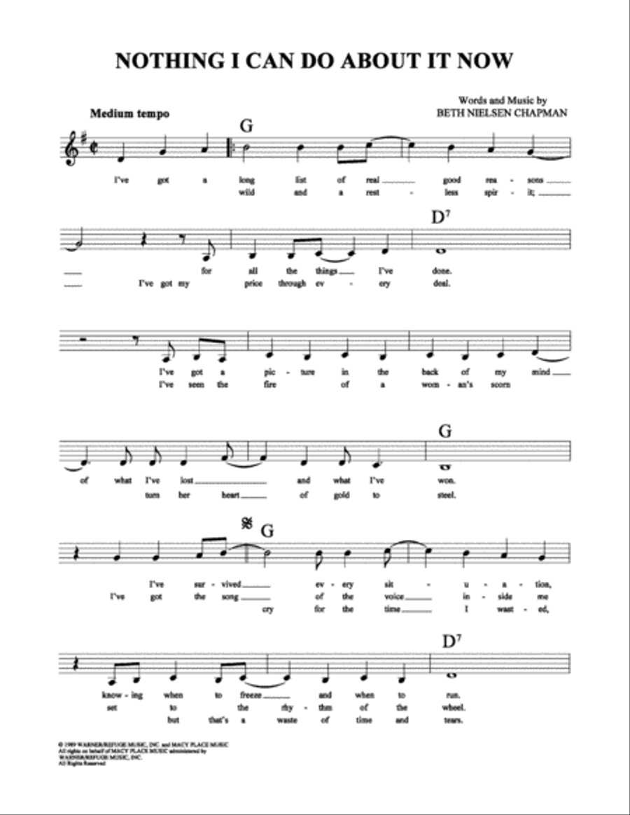 Nothing I Can Do About It Now School and Community scores gallery preview page 2