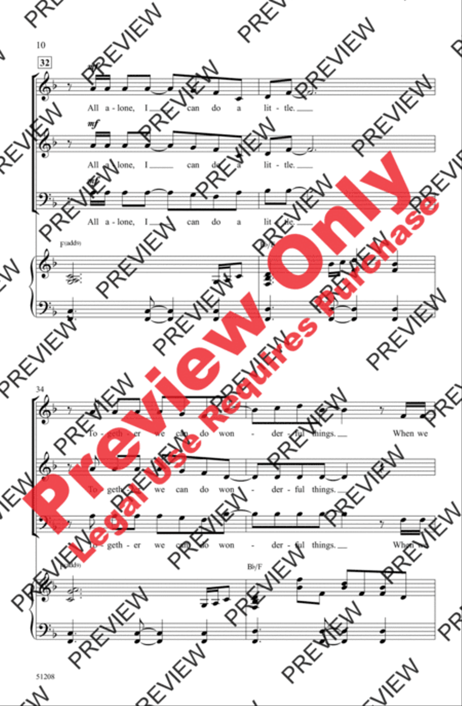 Beneath One Sun 3-Part scores gallery preview page 10