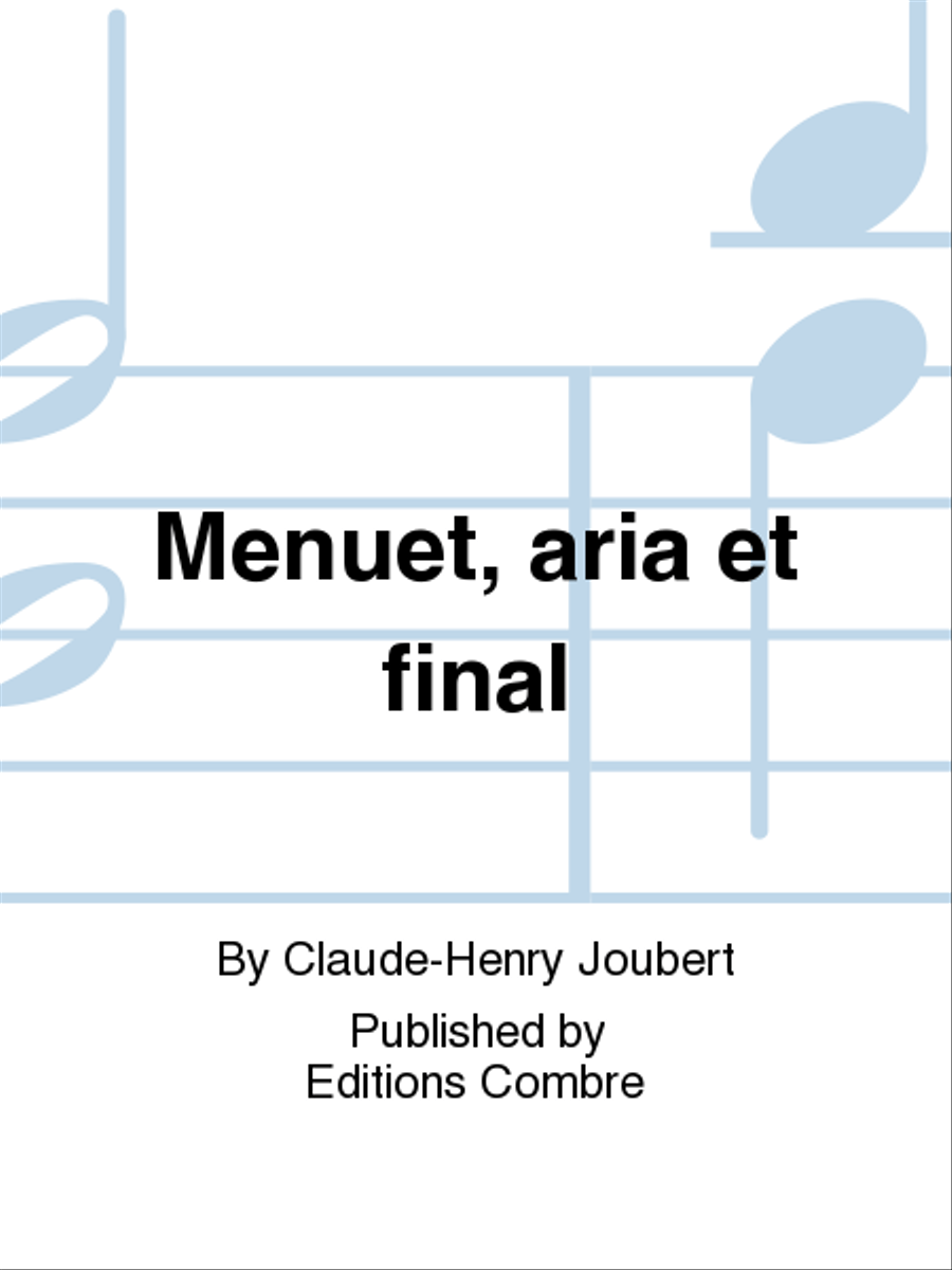 Menuet, aria et final Menuet, aria et final Trumpet scores gallery preview page 1