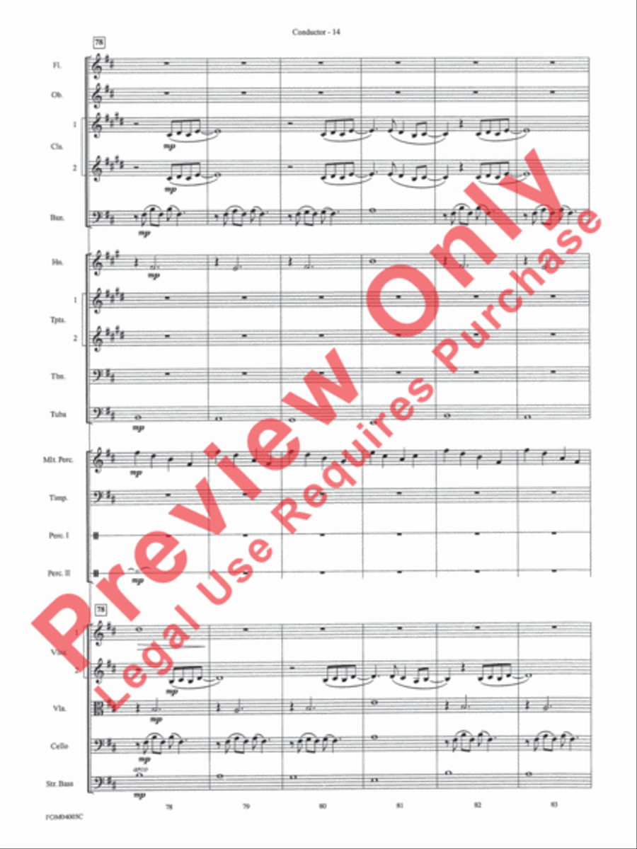 Lord of the Rings - The Return of the King (Conductor's Score) Full Orchestra scores gallery preview page 16