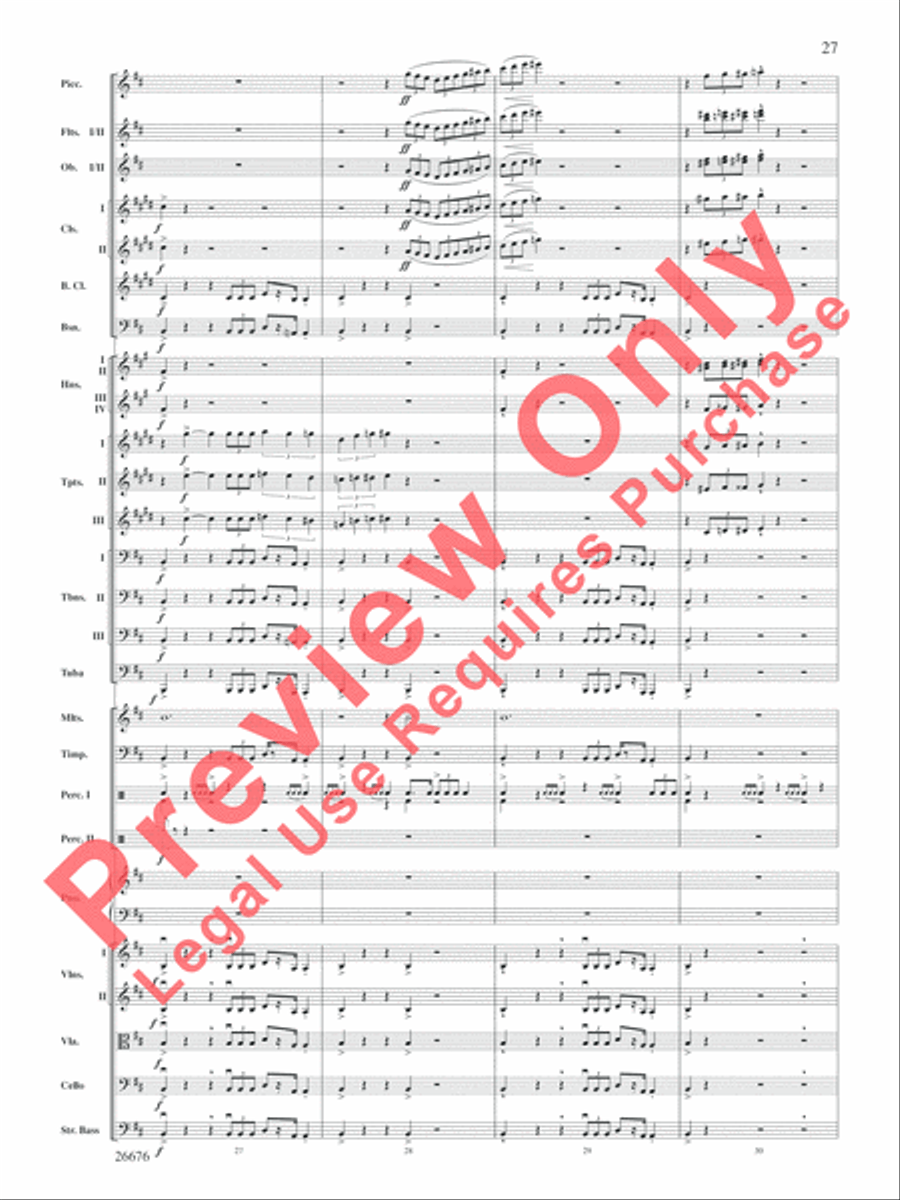 Star Wars Epic -- Part I, Suite from the Full Orchestra scores gallery preview page 28