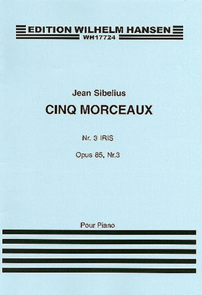 Book cover for Jean Sibelius: Five Pieces Op.85 No.3 'Iris'
