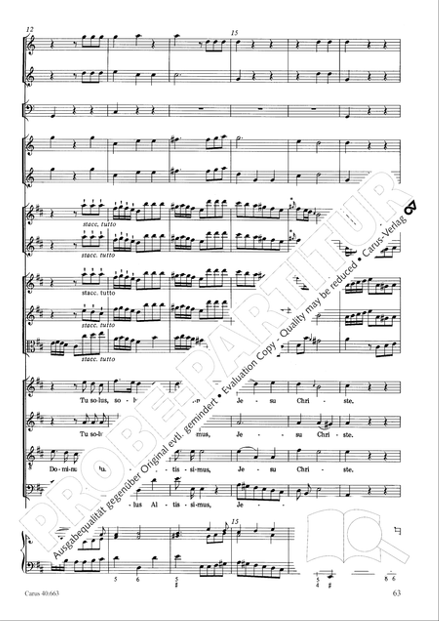 Mass in D minor (Missa in d) ATB scores gallery preview page 79