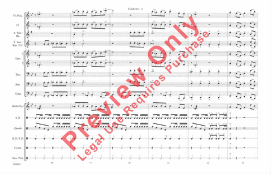 Play That Funky Music Play That Funky Music Marching Band scores gallery preview page 5