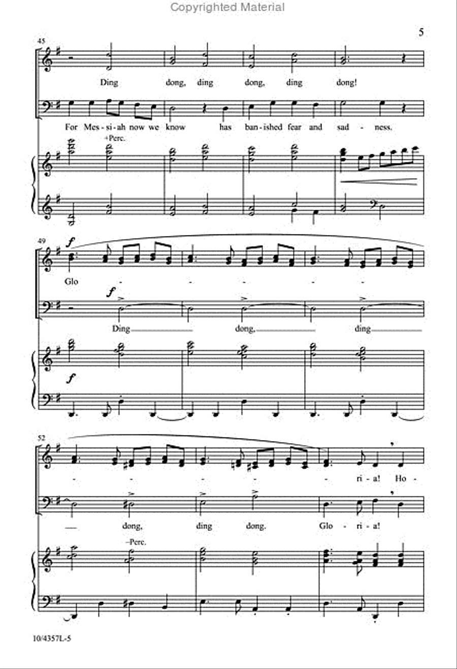 Ding Dong! Merrily on High 3-Part scores gallery preview page 5