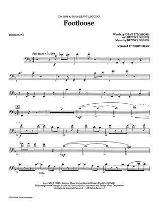 Book cover for Footloose (arr. Kirby Shaw) - Trombone