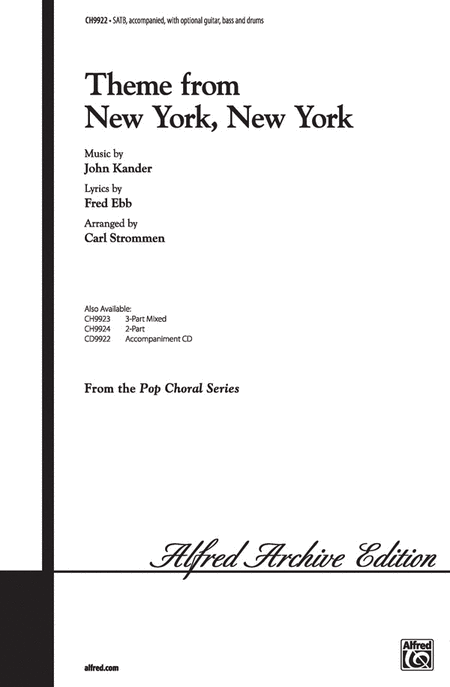 New York, New York, Theme from - SATB