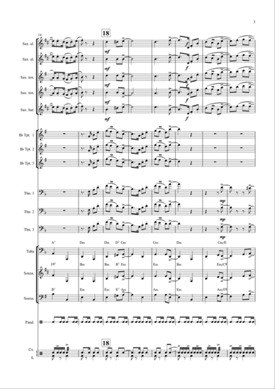 Espalha-Fogo Full Orchestra scores gallery preview page 3