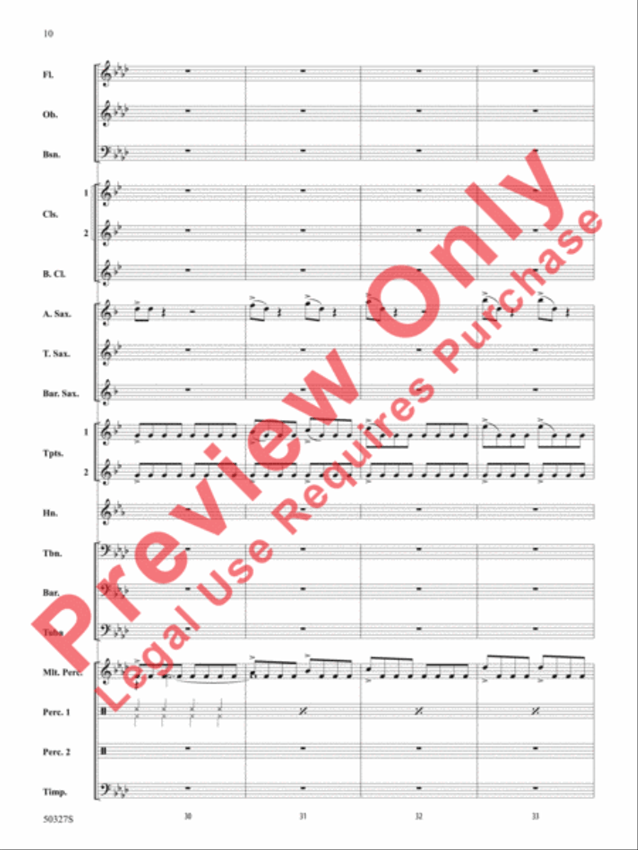 Reflections and Furies Concert Band scores gallery preview page 11