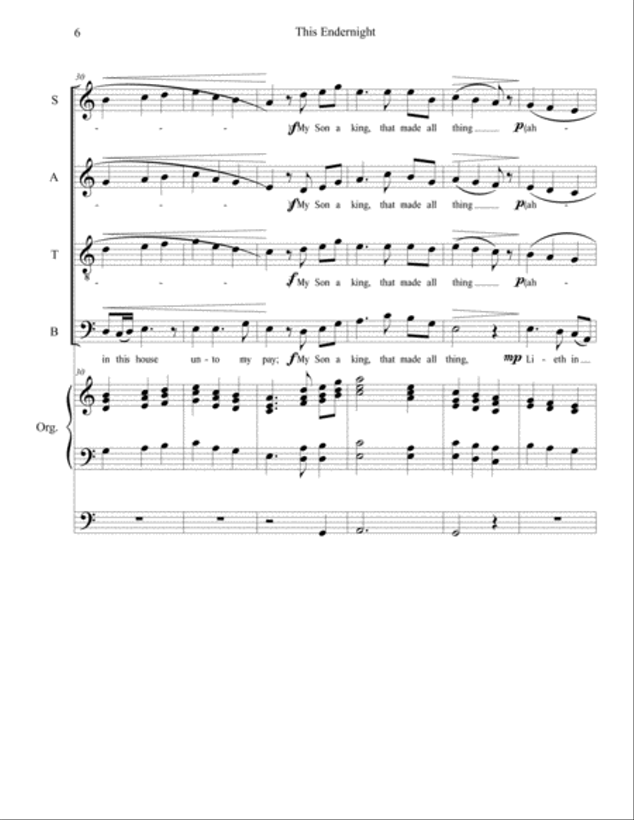 This Endernight 4-Part scores gallery preview page 6