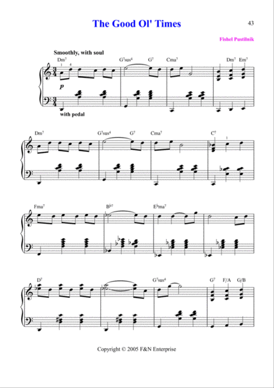 the Good Ol' Times Piano Solo scores gallery preview page 2
