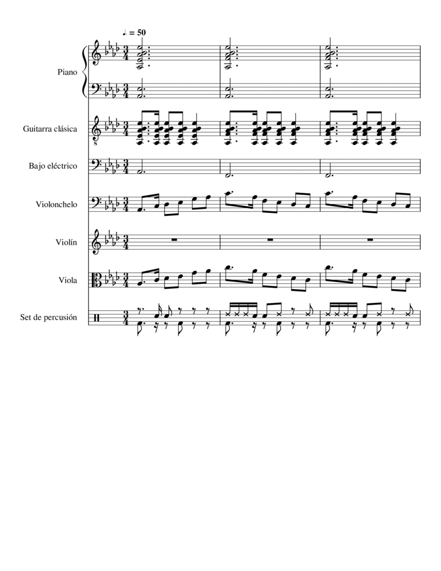 Pensando/Thinking Small Ensemble scores gallery preview page 1