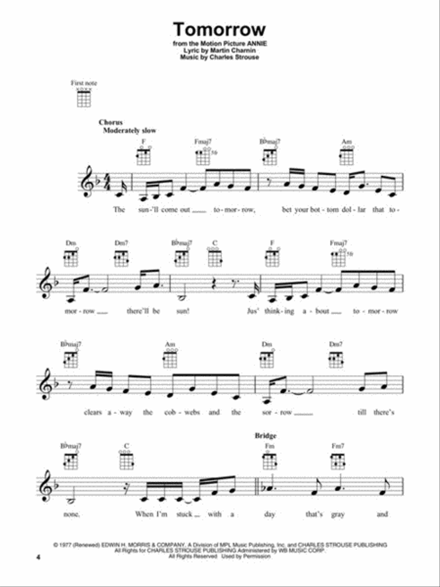 Songs from A Star Is Born, The Greatest Showman, La La Land, and More Movie Musicals Ukulele scores gallery preview page 3