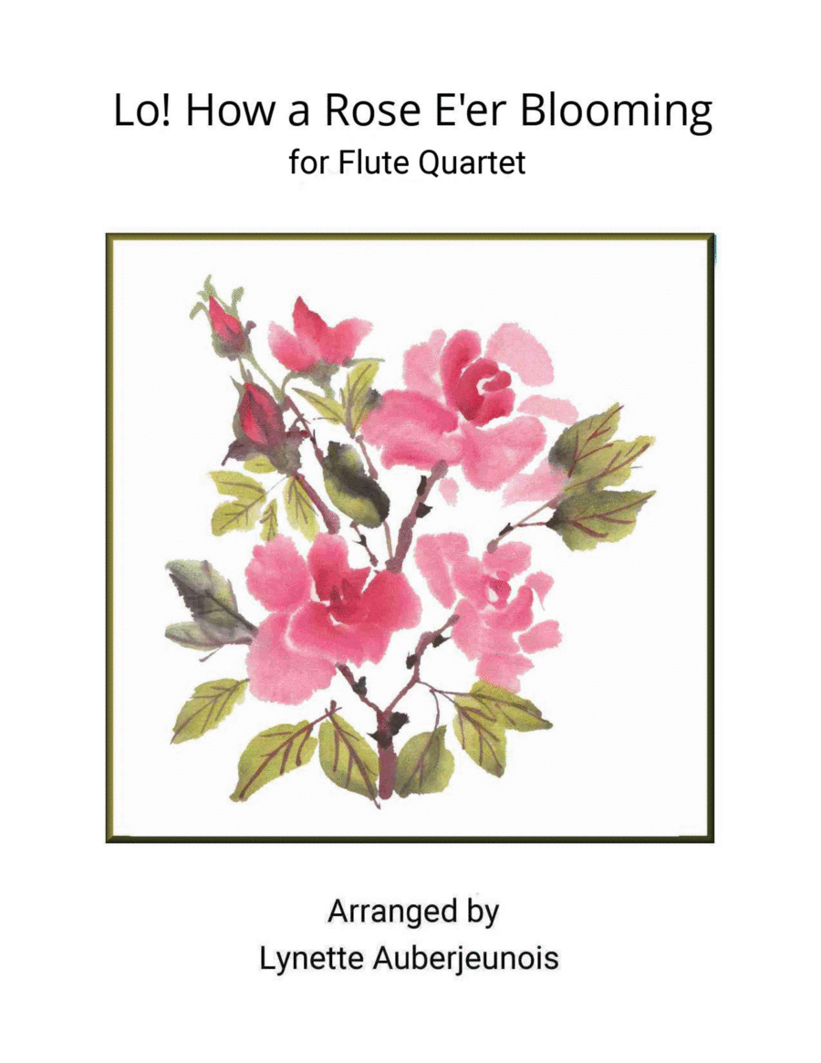 Lo! How a Rose E’er Blooming - Flute Quartet image number null