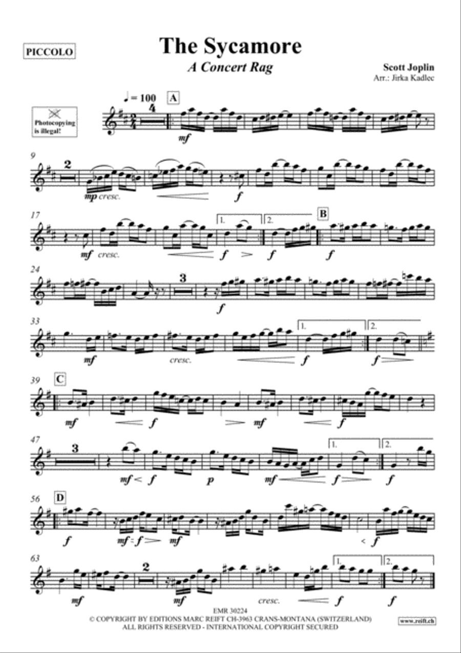 The Sycamore Piccolo scores gallery preview page 2