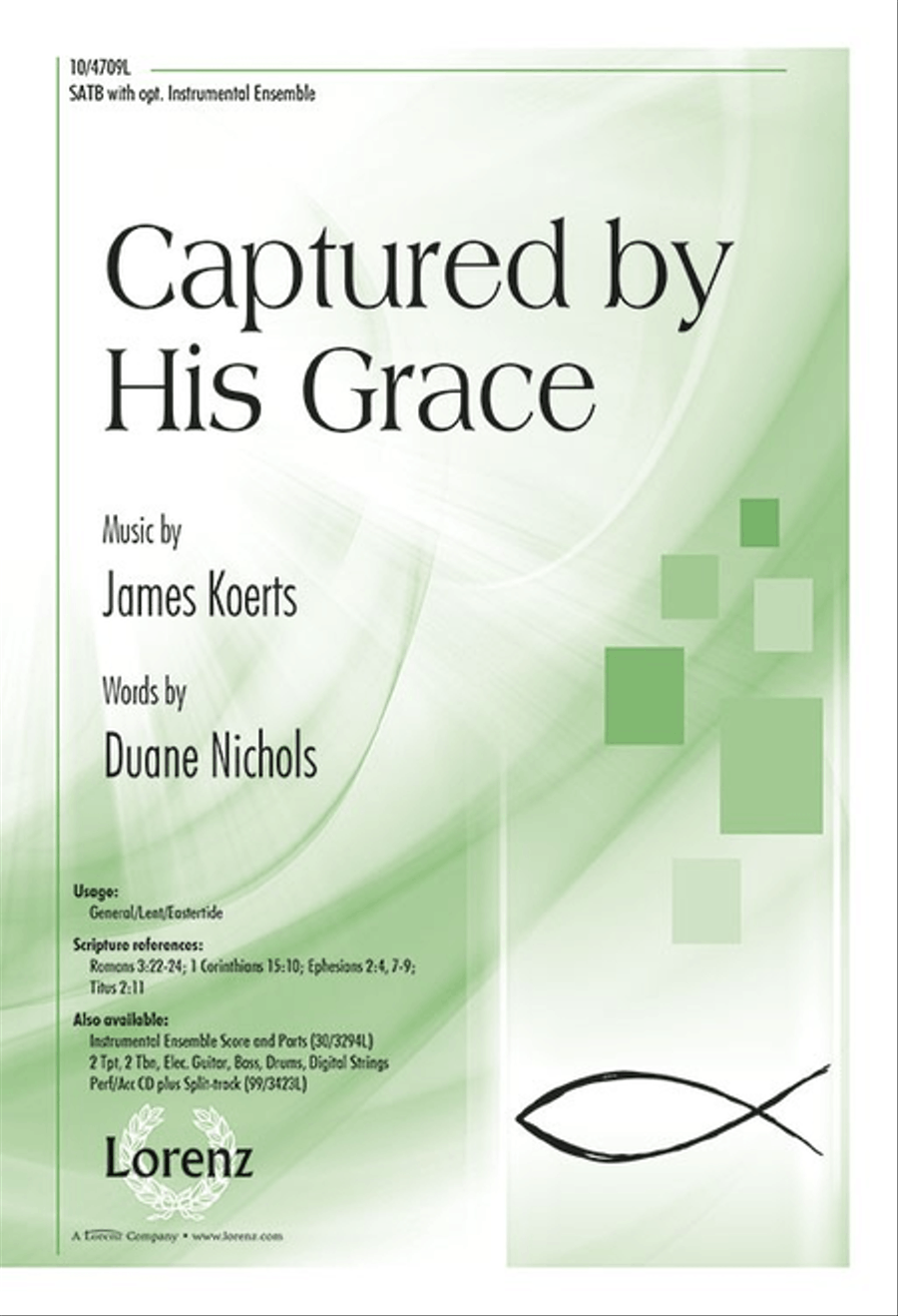 Captured by His Grace 4-Part scores gallery preview page 1