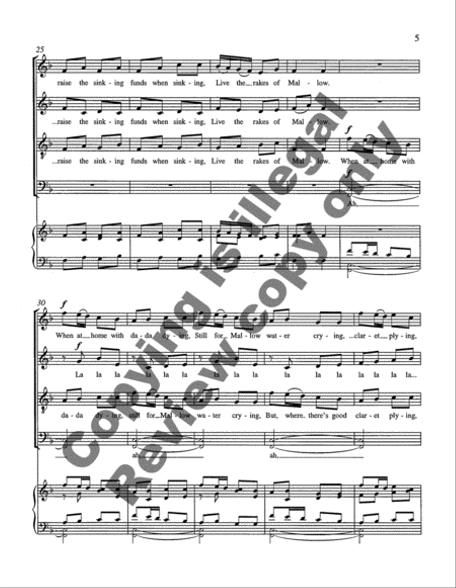 Rakes of Mallow 4-Part scores gallery preview page 4