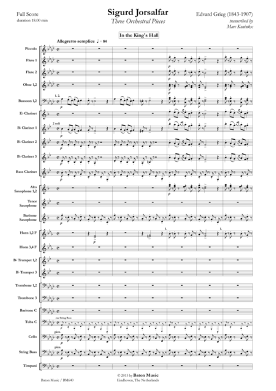 Sigurd Jorsalfar Concert Band scores gallery preview page 2