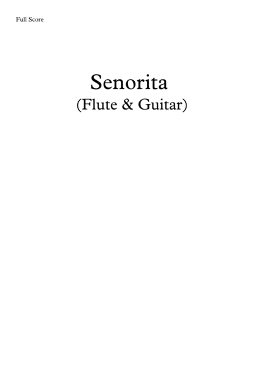 Senorita Flute scores gallery preview page 1