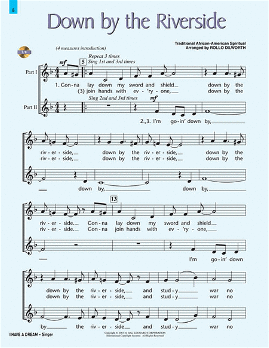 I Have a Dream I Have a Dream Choir scores gallery preview page 4