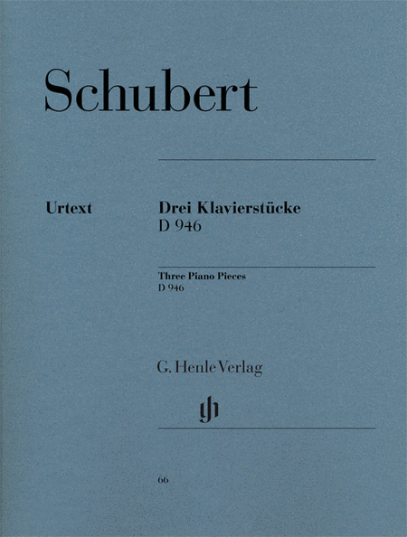 Franz Schubert: 3 Piano pieces - Impromptus - D 946 from the estate (revised edition)