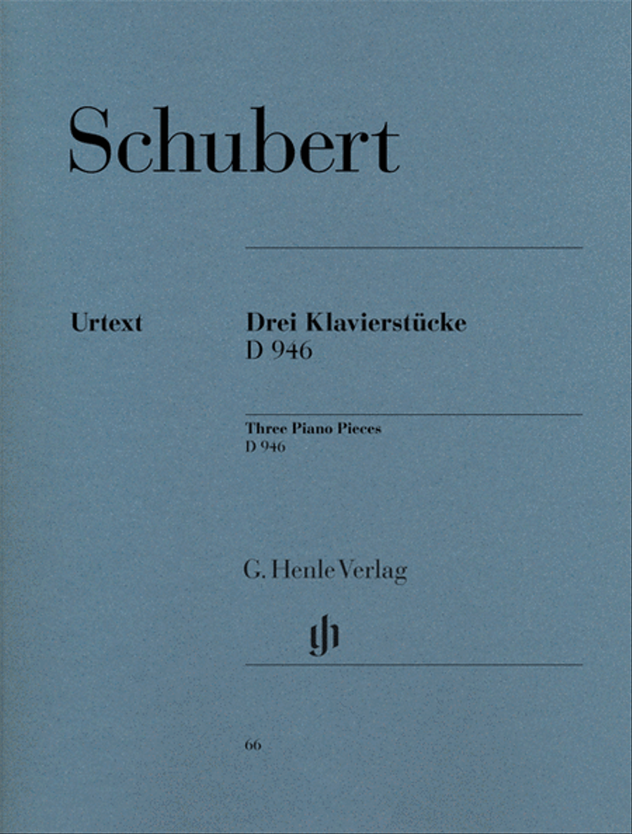3 Piano Pieces (Impromptus) op. post. D 946 Piano Solo scores gallery preview page 1