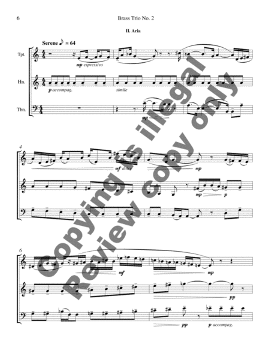 Brass Trio Number Two Brass Trio scores gallery preview page 4