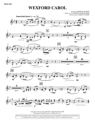 Wexford Carol (from A Symphony Of Carols) - F Horn 1,2