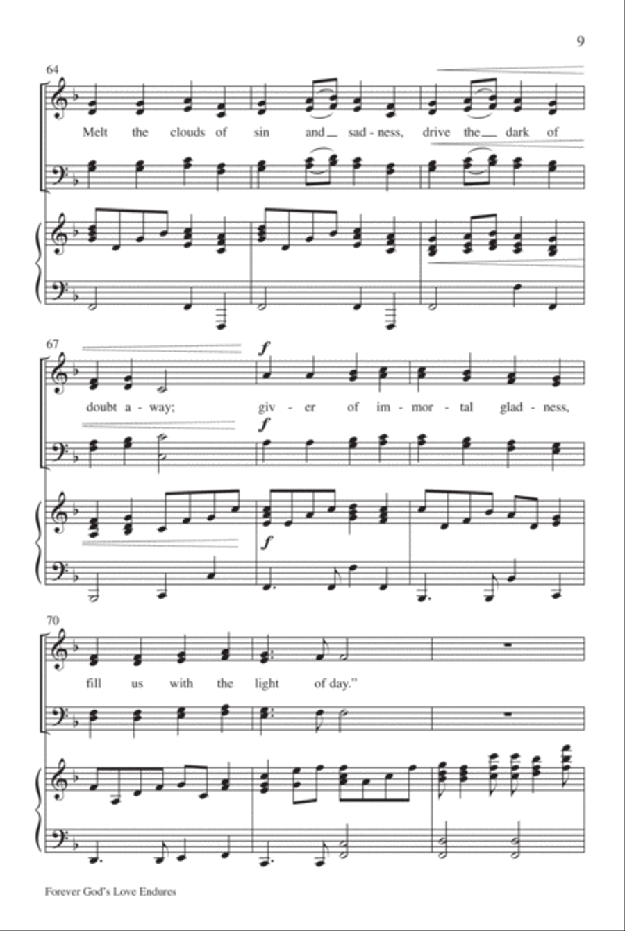 Forever God's Love Endures 4-Part scores gallery preview page 10