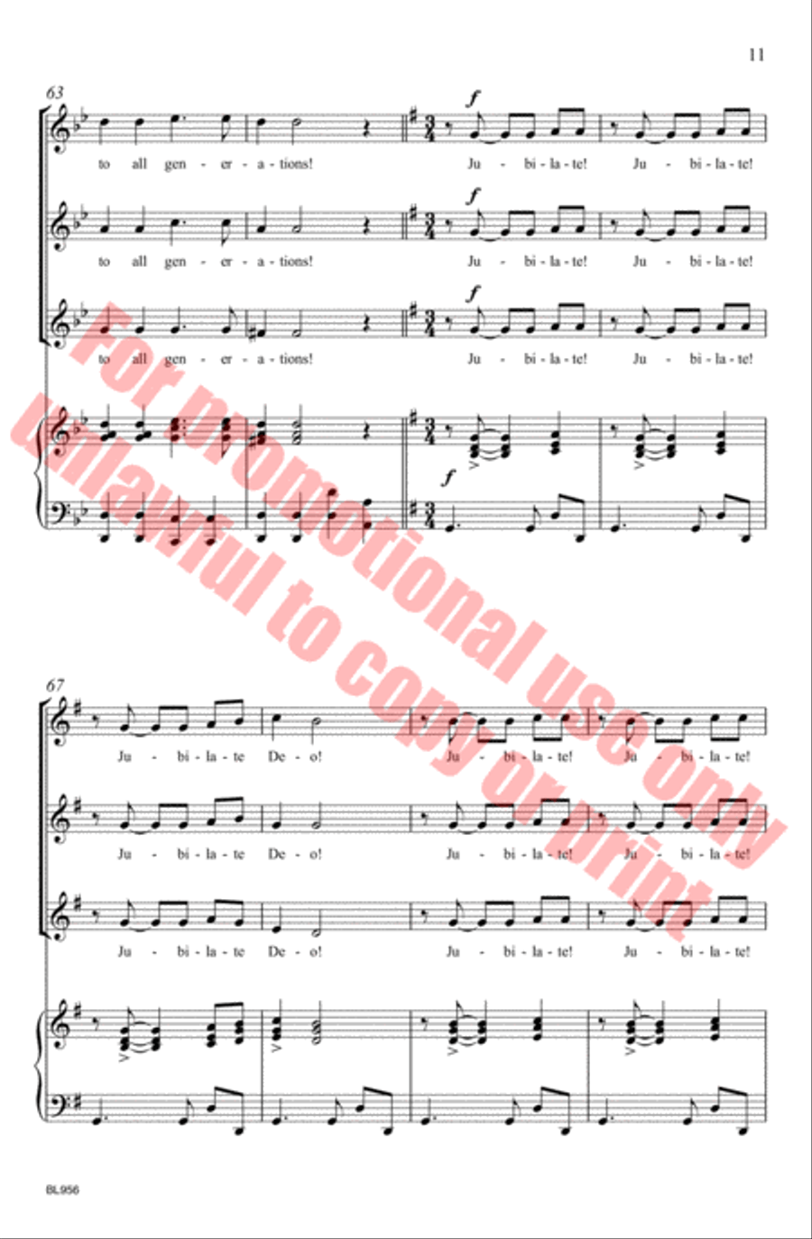Jubilate Deo! Jubilate Deo! SSA scores gallery preview page 12