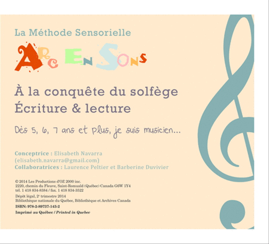 À la conquête du solfège, Écriture et lecture Collection / Songbook scores gallery preview page 1