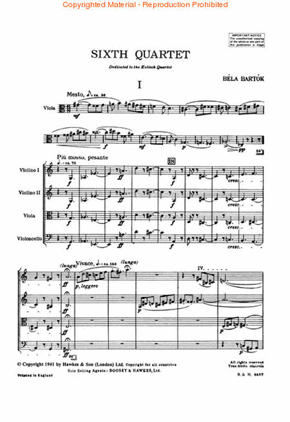 String Quartet No. 6 (1939)