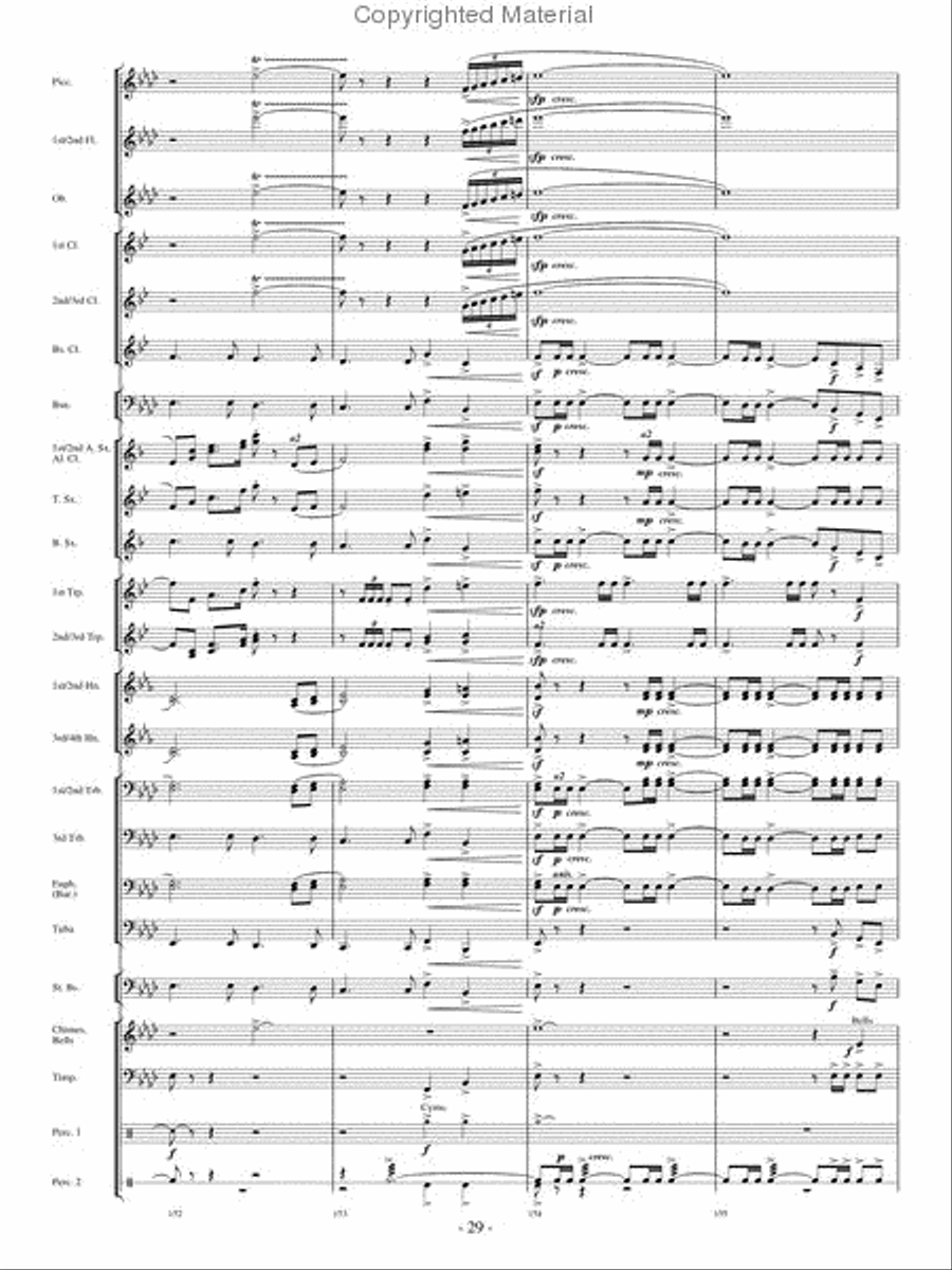 Broad Stripes and Bright Stars Concert Band scores gallery preview page 28
