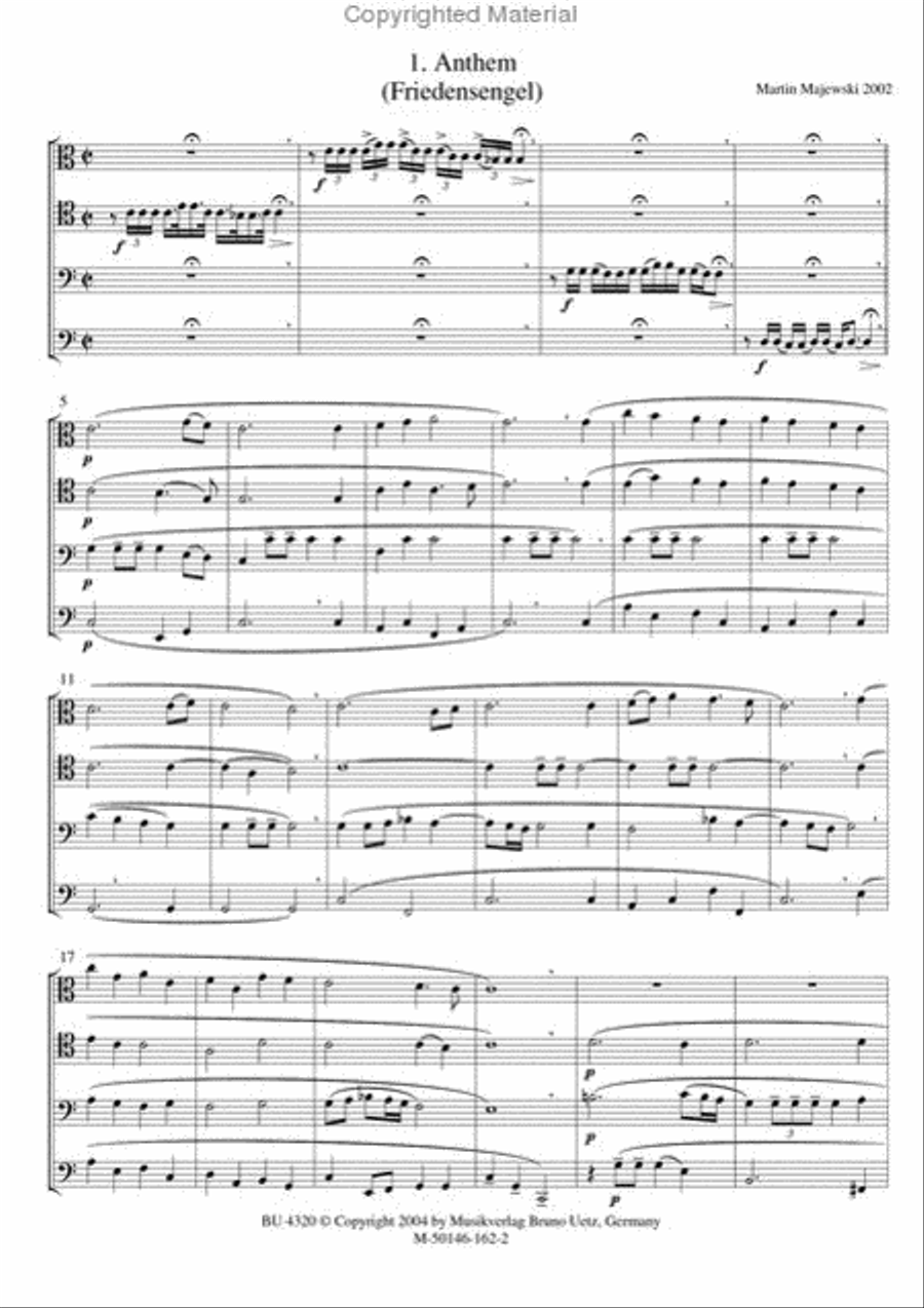 Anthem And Tuba Mirum Trombone Quartet scores gallery preview page 2