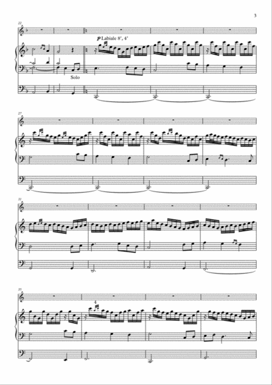 Celtic Hymn for trumpet and organ Celtic Hymn for trumpet and organ Trumpet Duet scores gallery preview page 5